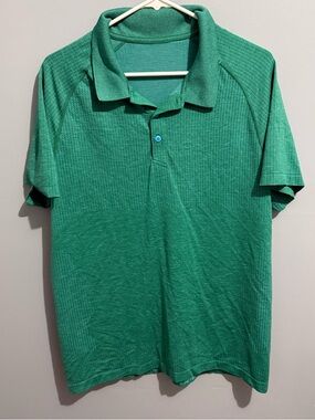 Lululemon Metal Vent Tech Polo Short Sleeve size large